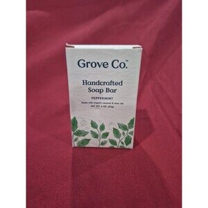 NEW Grove Collaborative Peppermint Bar Soap Organic Coconut & Olive Oils 4 Oz